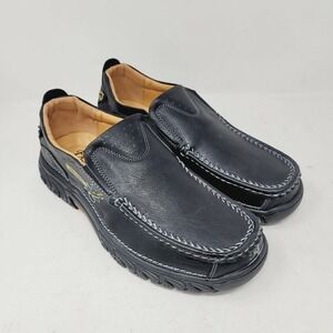 Fashion Sport Mens Loafers Size 9 M Faux Leather Casual Shoes Slip-on